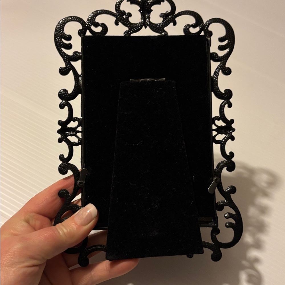 Ornate Black Baroque Picture Frame – Gothic / Vintage Style Decor 4x6 - Picture 2 of 2